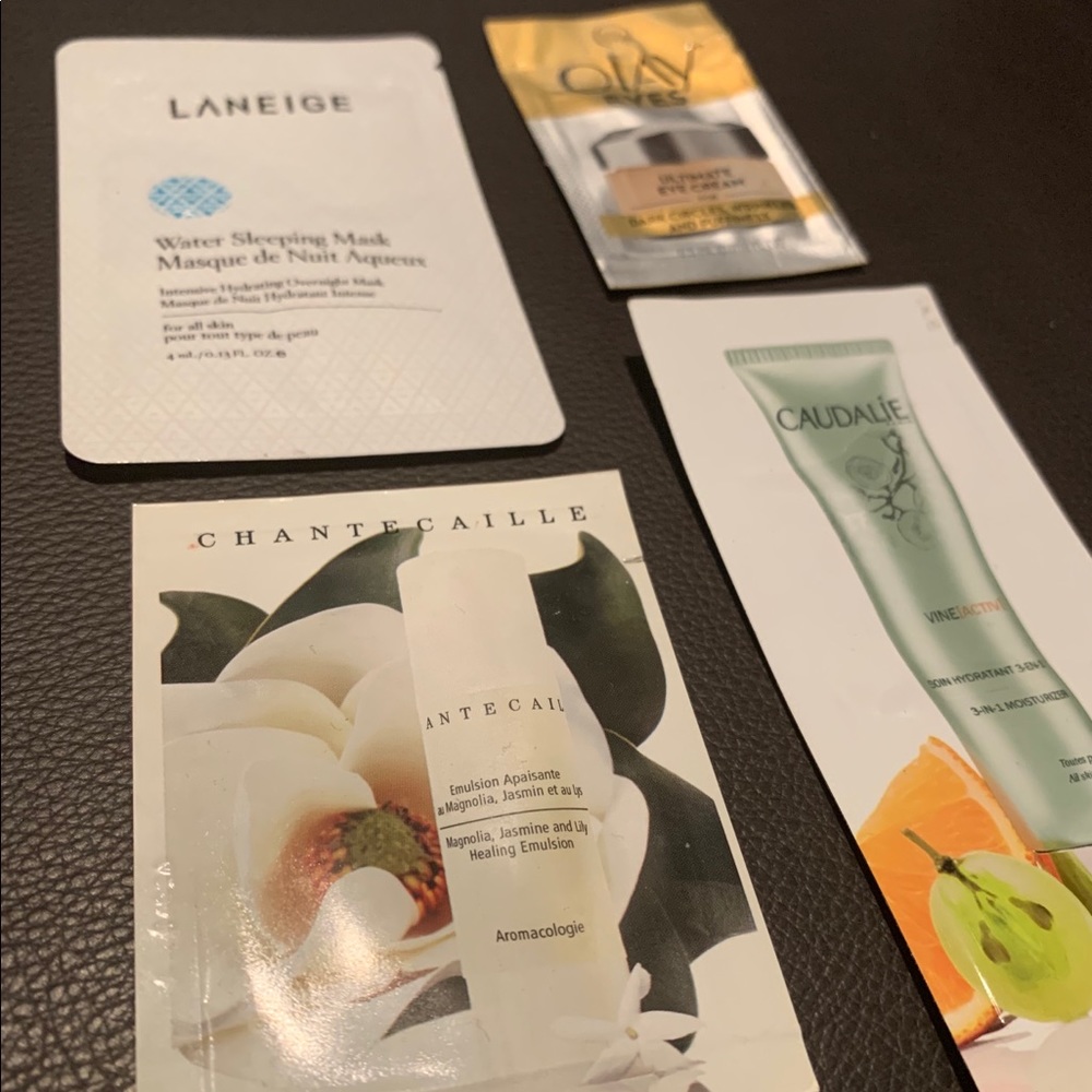 #LaNeige, Olay, Caudalie, Chantecaille Samples Set